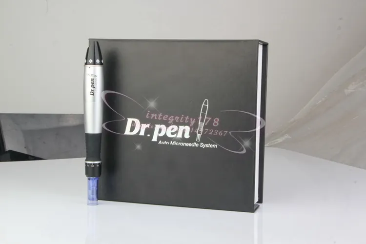 Dr. Pen Derma Pen + 50 игл Регулируемая длина игл 0.25мм-3.0мм Электрическая дерма Dr.Pen Штамп Авто Микро Игольчатый ролик