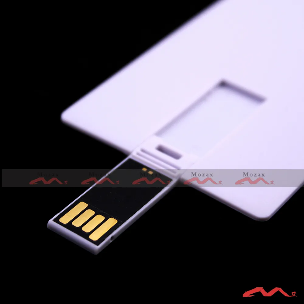 128MB 256MB 512MB 1GB 2GB 4GB 8GB 16GB Card USB Flash Drive Blank White Genuine True Storage Suit for Customized Logo Print