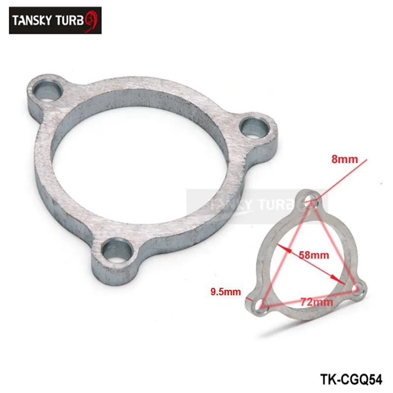 TANSKY - Brida de descarga de 3 pernos T3 de alto rendimiento, válvula de descarga interna (9.5 mm de espesor) TK-CGQ54 tienen en stock