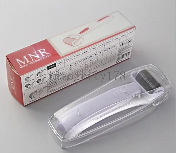 메이크업 도구 화장품 dermaroller MNR 1200 바늘 derma 롤러 interchangeble microneedle 롤러 헤드 6 색 및 7 크기 옵션