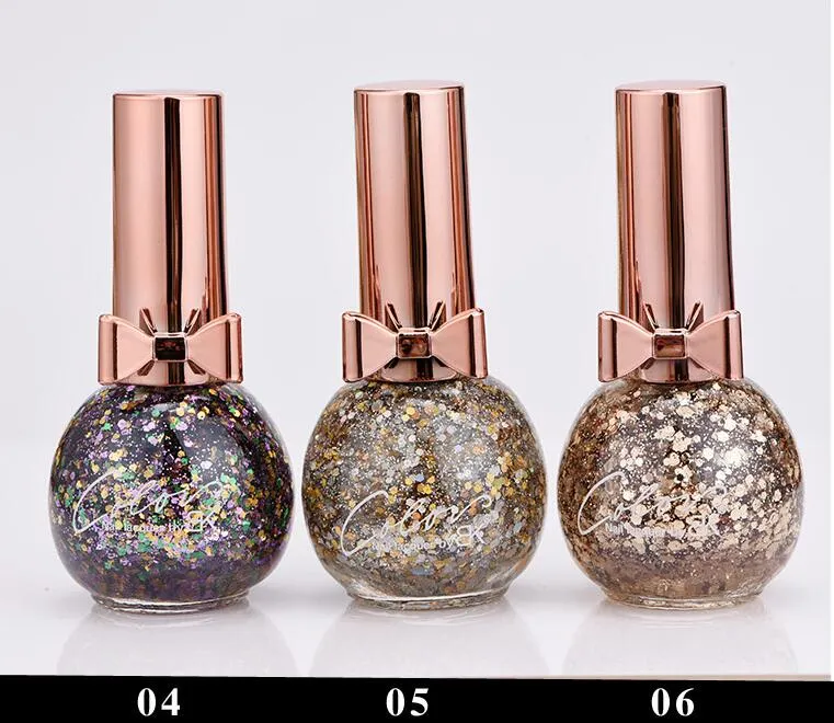 2018 New Sequins Nail Polish Long-Lasting Quickly Dry Glitter Nail Lacquer Paillette Enamel Paint 10ml 