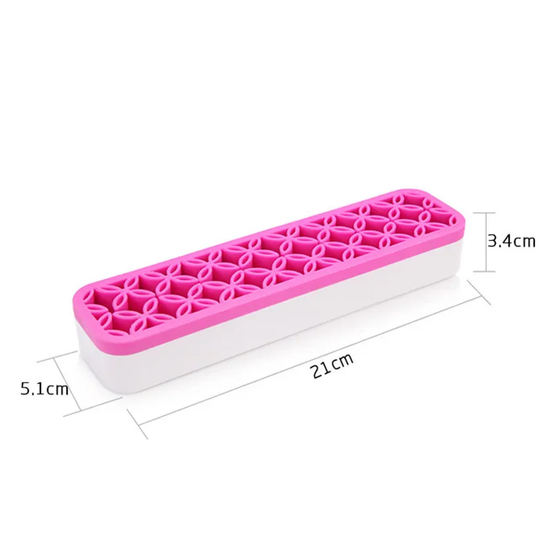 Scatola porta pennelli trucco in silicone Porta pennelli trucco Supporto porta pennelli Strumento cosmetico Scatola porta spazzolino multifunzionale trucco