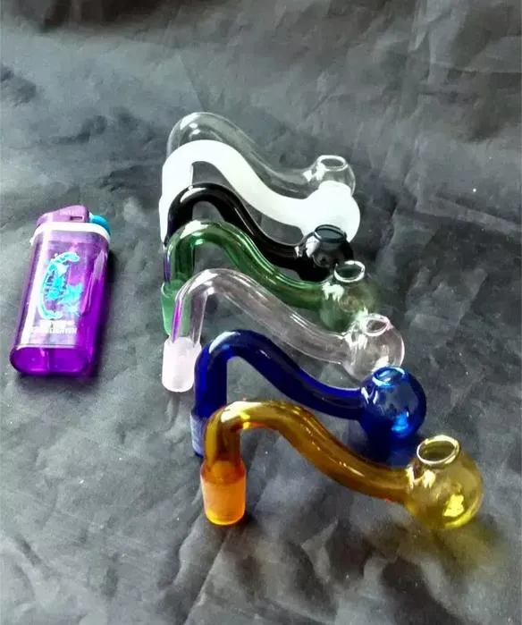 Wholesale new S stained glass pot, glass Hookah / glass bong accessories, to choose from, color random