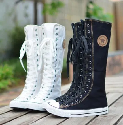 botte haute converse femme
