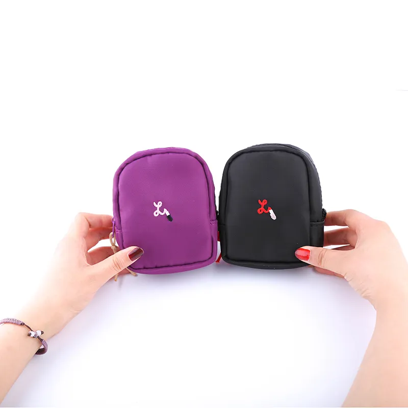 한국 휴대용 트럼펫 방수 메이크업 가방 간단한 립스틱 미니 가방
