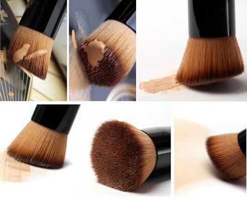 Multi-Function Pro Makeup Brushes Powder Concealer Blush Liquid Foundation Make up Brush Set Wooden Kabuki Brush Cosmetics DHL 