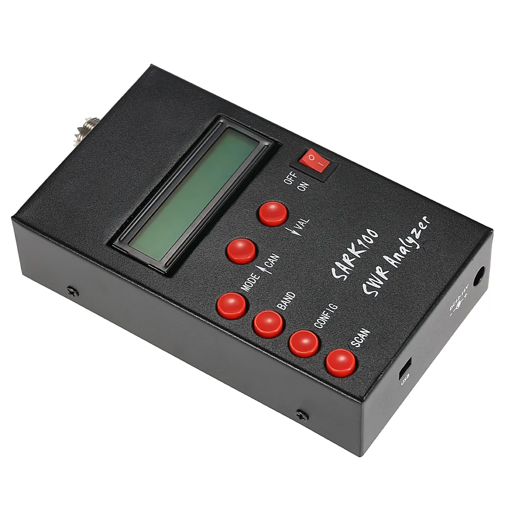 Freeshipping 1-60 MHz HF Ant SWR Anteny analizatora Miernik stojący Wave Tester do radia radia Hobbyści Rozpisanie pomiaru pojemności