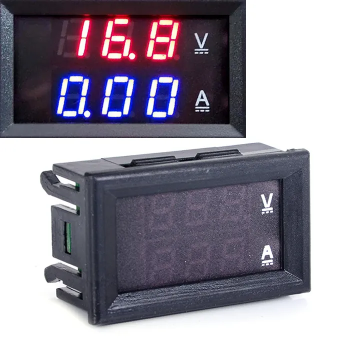 Red Blue Led Dc 0 100v 10a Dual Digital Voltmeter Ammeter Panel Amp Volt Gauge Voltage Meters Tk13 From Agood 4 03 Dhgate Com