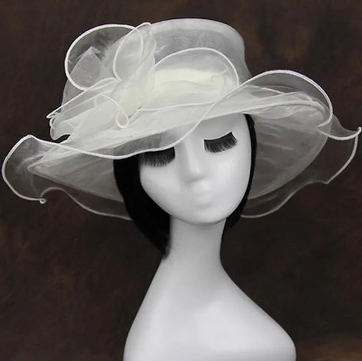 Kościół kapelusz dla ślubu Kentucky Derby Okazja Kapelusz Moda Bridal Hat Akcesoria Do Włosów Party Włosów Ware HT48