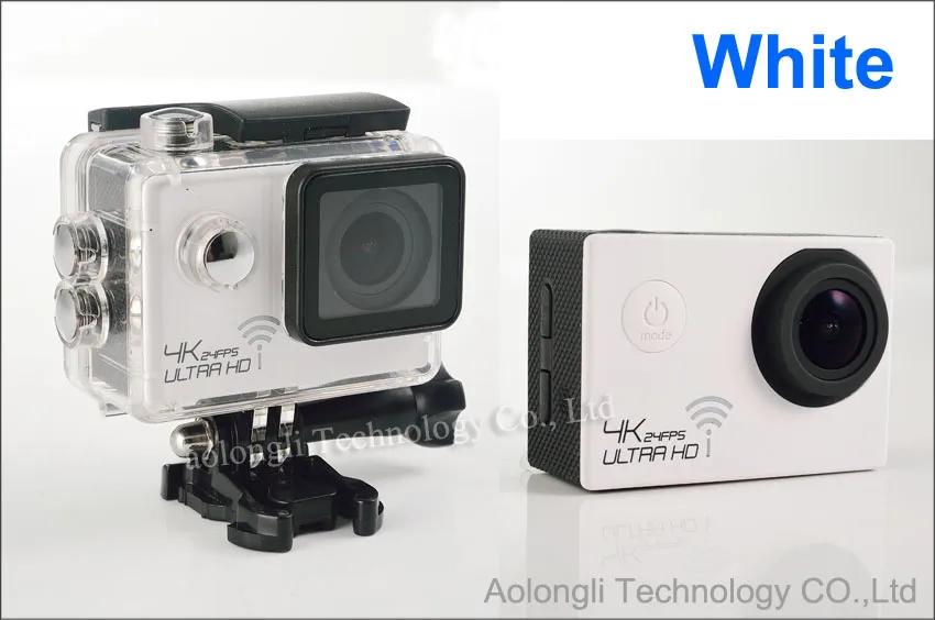 Ultra HD 4K Wodoodporna kamera 24FPS SJ8000 WIFI Action Camera 1080P / 60FPS 2.0 LCD 170D Lens Helmet Cam Mini Kamera DVR