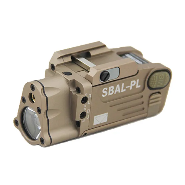 CNC Tactical Making Sbal-PL vitt ljus LED-ljus med röd laserpistol/gevär ficklampan mörk jord