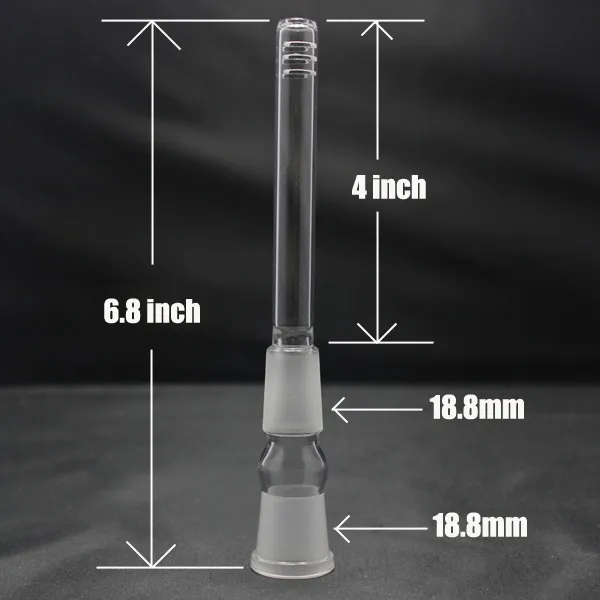 Glass Downstem R￶kning Adapter f￶r glas Bong Water Pipe Dab Rigs Base Beaker