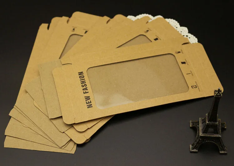 ترويج حزمة البيع بالتجزئة الفارغة Kraft Paper مع عبوة صينية داخلية لـ iPhone 6 Samsung Galaxy S4 S5 الهاتف المحمول Hard Chement C1891792