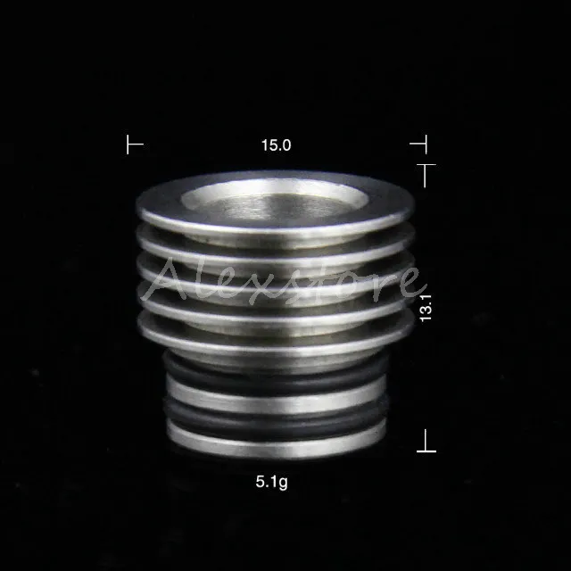 Atlantis 2 auf 510 Gewinde Metall Drip Tip Adapter Anschluss für Aspire RBA RDA Atlantis 2 Tank Zerstäuber Adapter Ring Konverter Zubehör 20 Stück