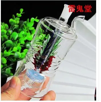 Großer Turm-Filtrationsdämpfer King, Glas-Wasserpfeife ist 16 cm hoch, 7 cm breit, Stil, Farbe zufällige Lieferung, Großhandel Glas-Wasserpfeife, groß besser