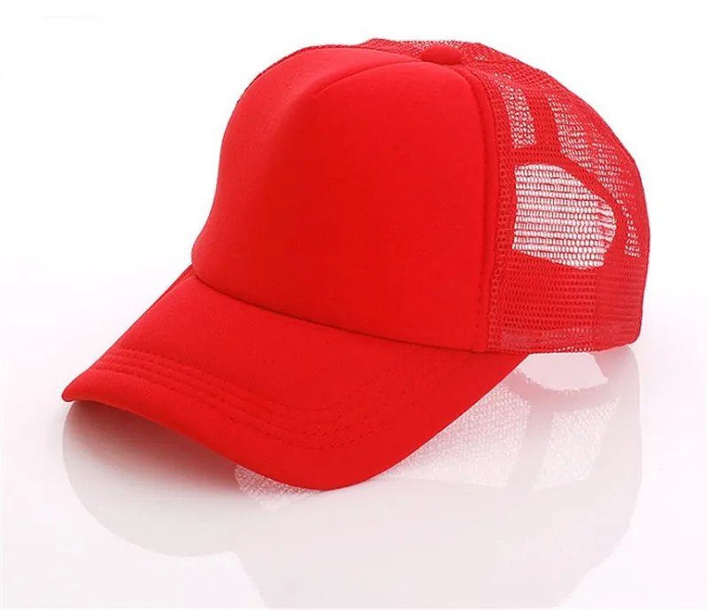 Tampão do camionista das crianças das crianças tampões de malha adultos Chapéus vazios do camionista Chapéus do Snapback Chapéus de basebol adultos Chapéu repicado