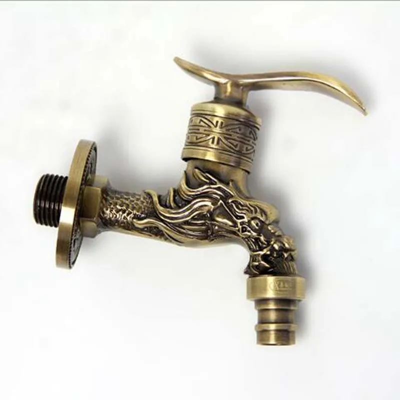 Brass Antique Bronze Bibcock Cold Tap Washing Machine Faucet Toilet Bibcock Copper Bibcock Tap Garden Faucet