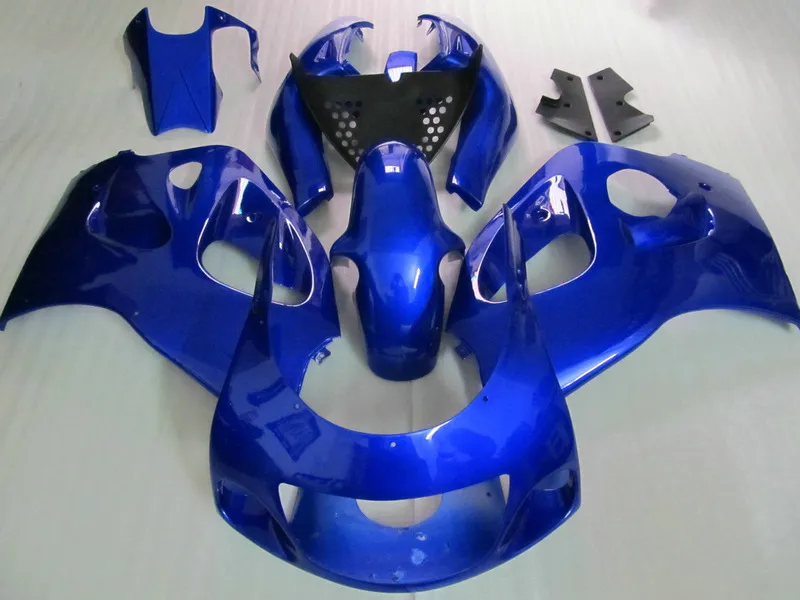 ABS Full Fairing Kit för Suzuki GSXR600 GSXR750 1996 1997 1998 1999 2000 GSXR 600 750 96-00 Blue Black Fairings GB19