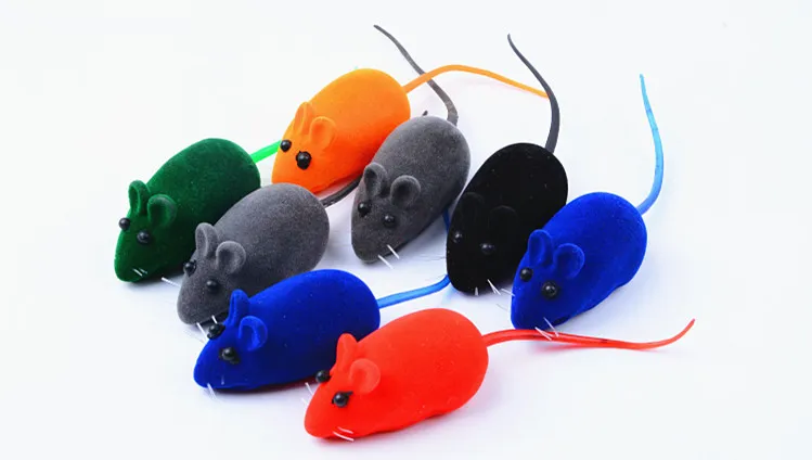 Dog Cat Playing Mics Squeak Noise Toy Lovely Rat Toy Mice False Mouse Bauble Multi-colors