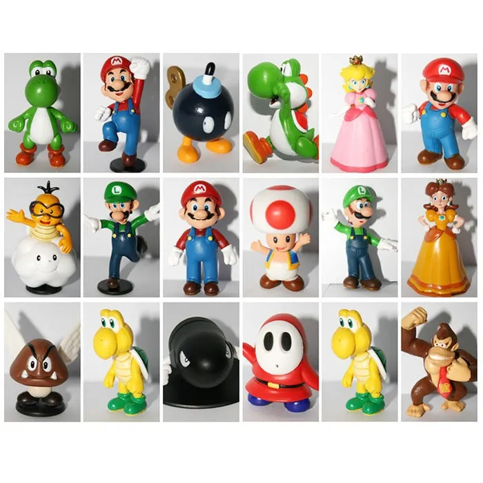 18 Figurines Mario