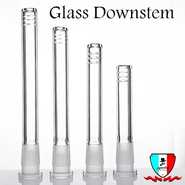 Accessoires pour fumeurs Tige en verre diffusé 19 mm à 14 mm Tube vers le bas Couleur claire 6 coupes Extrémité d'ouverture Prix usine pour bang en verre