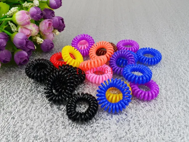 Chirldren Girls women Fashionable Telephone Line Elastic Hair Bands Hair ties hair ring accessory