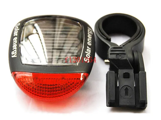 DHL Fedex Free Shipping Solar Power LED Bicycle Lights Bike Rear Tail Lamp Light Bike Safety Flashing Light Lamp,50pcs/lot