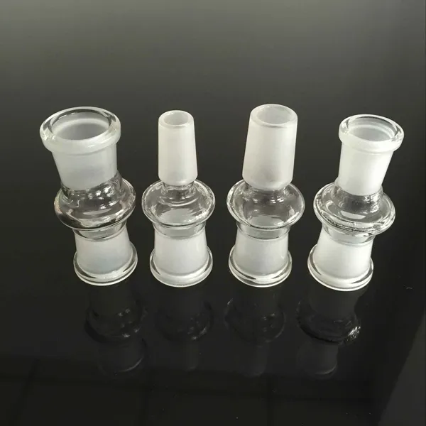 14mm ila 18mm adaptör kadın erkek eklem cam dönüştürücü bağlayıcı dab teçhizatları bongs