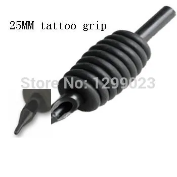 Groothandel-20 stks 11R wegwerp tattoo grip 1 ") 25mm tattoo buizen ronde grip siliconen buis voor tattoo machine gratis verzending