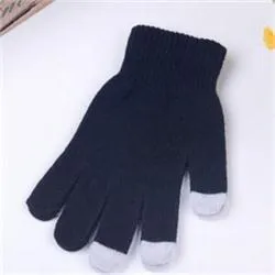 Wholesale-2015 Neue Mode Winter Unisex Männer Frauen Touchscreen Dehnbar Weiche Warme Winter Wolle Handschuhe Fäustlinge für Handy Tablet Pad