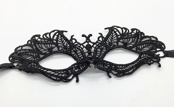 Masquerade seksi dantel maske Prenses Dans 6 tarzı Parti için siyah Cadılar Bayramı Karnaval Noel Venedik göz maskesi