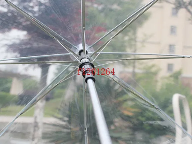 Fashion 34" Longth Clear Cute Bubble Deep Dome Umbrella Gossip Girl Wind Resistance