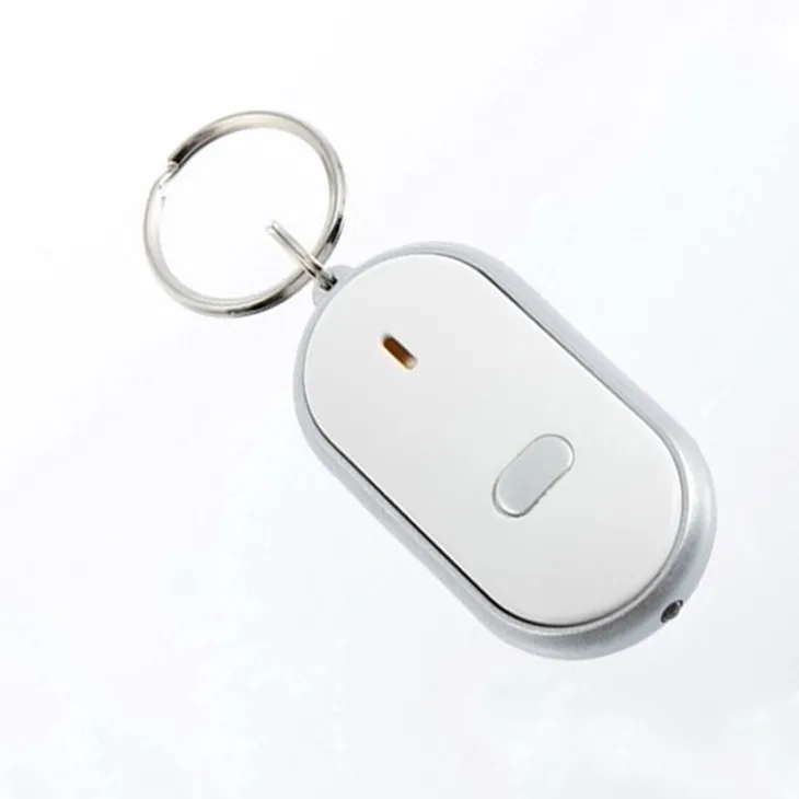 Mini LED Whistle Anti Lost Key Finder Alarm Wallet Pet Sound Control Tracker Smart Flashing Beeping Remote Locator Keychain Tracer Anti-lose whistle devices