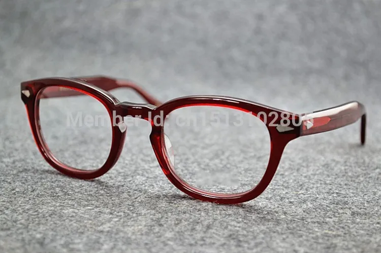 2016 johnny depp glasses top Quality brand round eyeglasses frame 