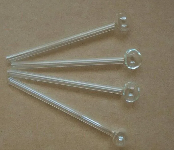 Großhandel Glass Shisha Accessoires, Glas Bong -Zubehör, verlängerter gerade Verbrennertopf 14 cm, kostenloser Versand, großer besser