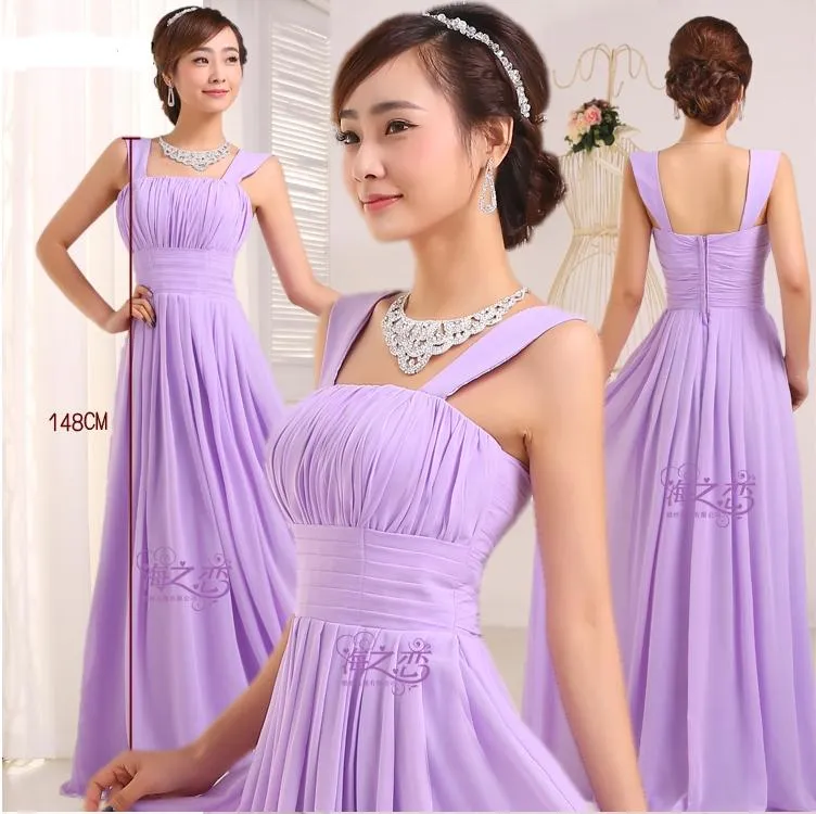 Cheap Bridesmaid Dresses Long Chiffon Bridesmaids Dresses For Wedding Party Plus Size Prom