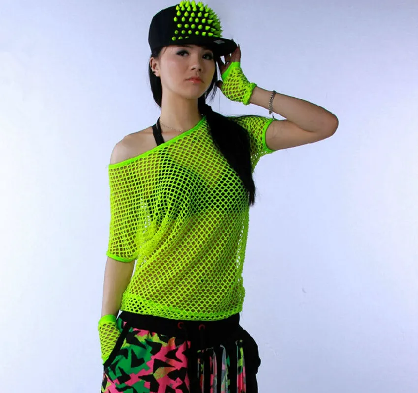Hip Hop Dance Costumes Neon Cutout T Shirt: Sexy Jazz... From Cookies502  Manufacturer, $6.03 | DHgate.Com