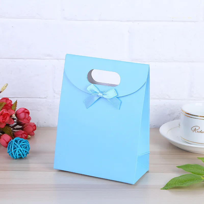 Nieuwe Hot One Set Small + 2 Medium + Grote Maat Kleurrijke Merry Christmas Paper Bag Gift Tassen Verjaardag Sweet Treat Bag Wedding Baby Shower Gift