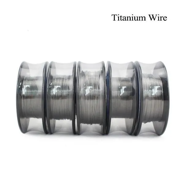 VaporTech Titanium Heating Wire Resistance 30 Feet AWG 24 26 28 30 Gauge Coil For Temp Control TC Mod RDA RBA Atomizer DHL