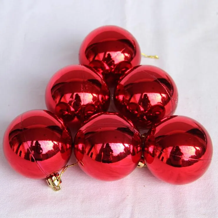 Sei pezzi 1.2-3.9 pollici Palline decorative di plastica della pallina di Natale decorare la sfera di plastica dell'albero di Chrismas spedizione gratuita CB0102