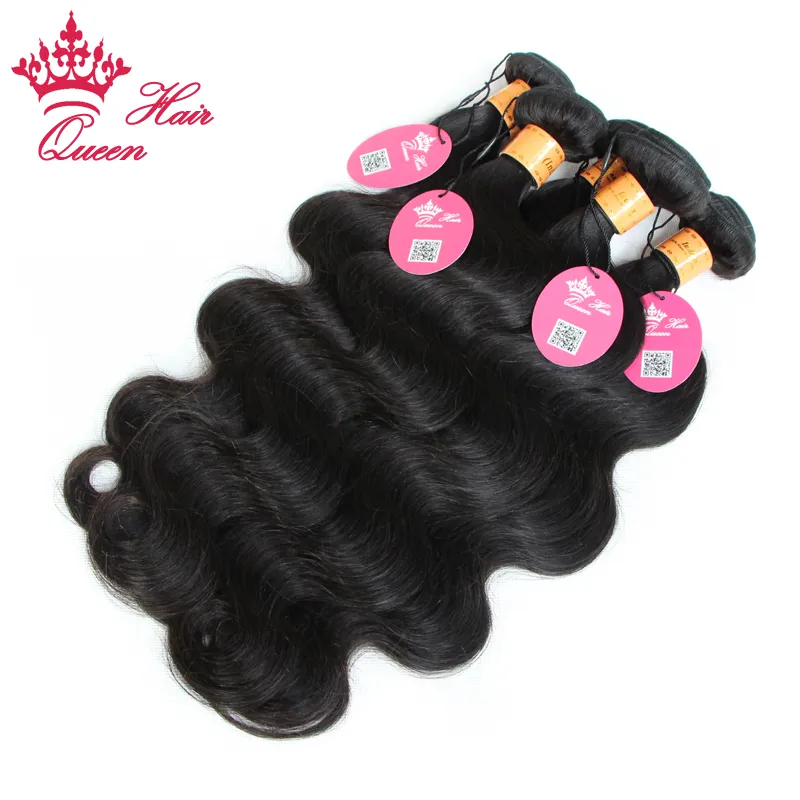 Queen Hair 100 unprocessed indian virgin human hair weave Body wave virgin Human Hair 12quot28quot 100gpc 7390907