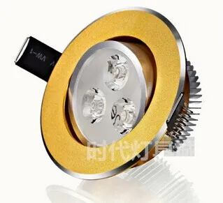 High Power LED Inbeelding Lamp 3x3W 9W LED Lamp 85-265 V LED-verlichting Downlight Spot Light met Driver Free Shioping