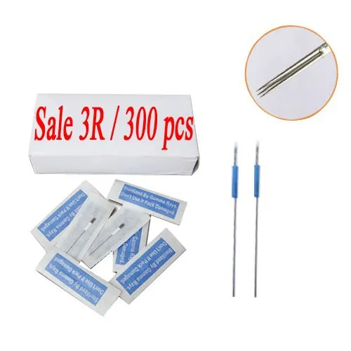 Aghi per trucco sterilizzati permanenti 3R per penna per sopracciglia 300 pezzi PMN-901-2