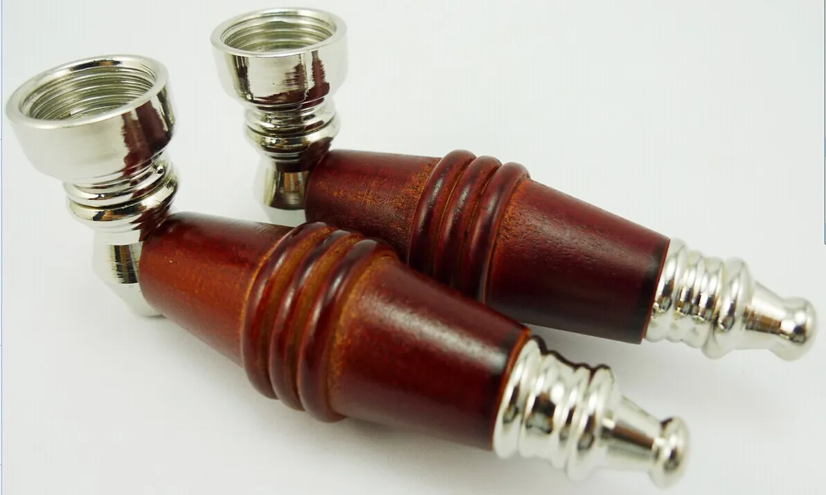 Деревянные курительные трубы табачные трубы Деревянные трубы смешивают цвета более дешевая труба ручная труба