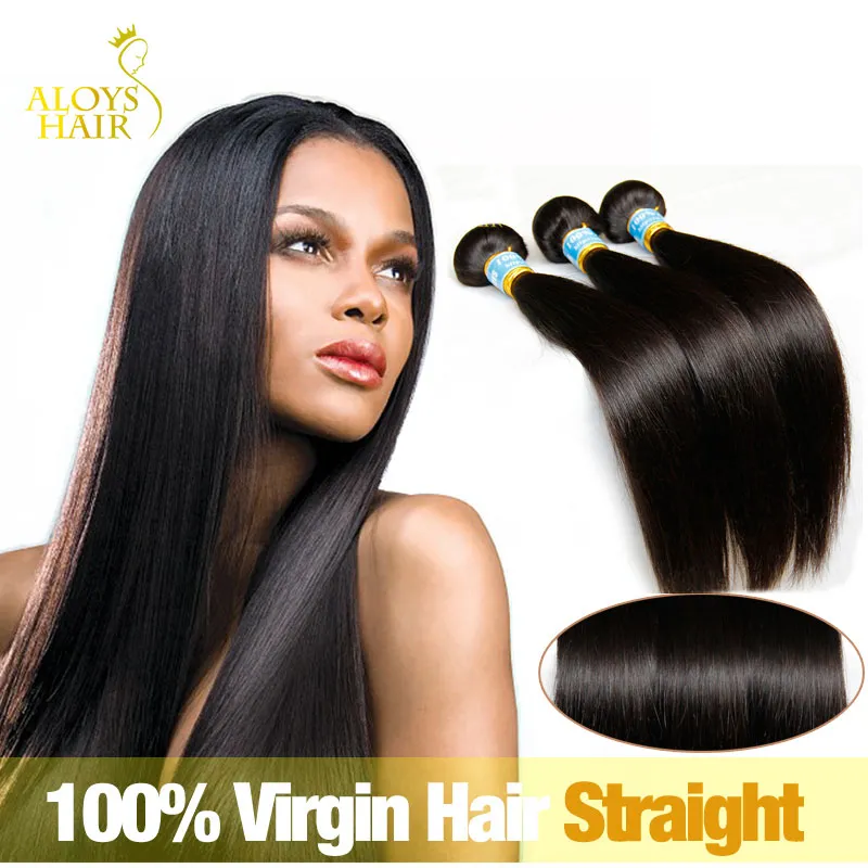 Tissage en lot brésilien péruvien indien malaisien cambodgien vierge lisse 100 % naturel Remy Extensions de cheveux humains teintables sans enchevêtrement