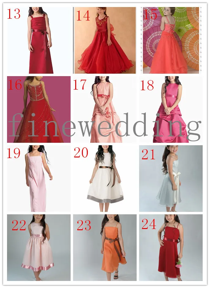 Kralen Strappy prachtige nieuwe Glamorous baljurk bloem meisje jurken Taffeta Girl's Pageant Dress Gratis Shippin a19