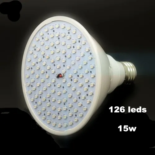 Newest hydroponics lighting lamp 110V 220V 15W E27 RED BLUE 126 LEDS Hydroponic LED Plant Grow Lights Led Bulb Light