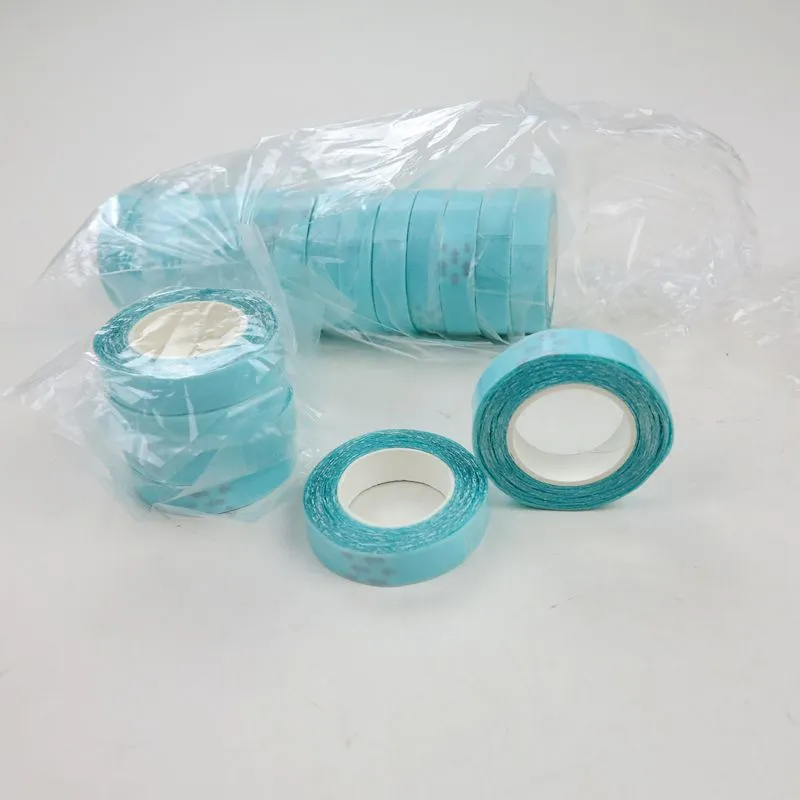 Tape Double Sided Adhesive Tape 1cm*3m for PU Skin Weft Tape Hair Hair Extension tools Blue color