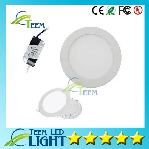 9W 12W 15W 18W 21W 25W LED Panel light Recessed lamp Round Warm Pure Cool White Led indoor lights 85-265V Led Driver 50