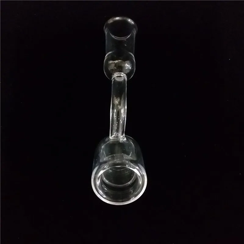 MOQ 1 pièce 100 Real Quartz Banger Nail mâle femelle 14 mm Joint 45 degrés 2 mm d'épaisseur 28 mm Double tube pour Bongs4308566